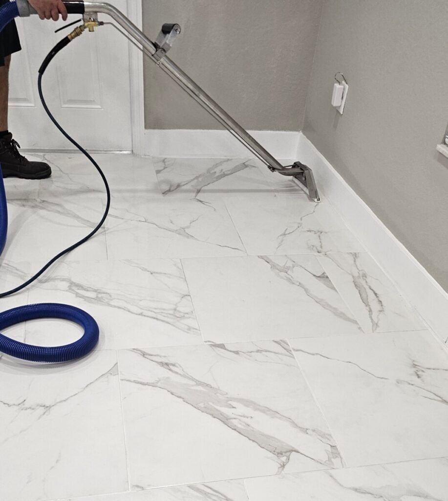 Post construction tile cleaning haze removal Davie FL — EGR Cleaning Solutions